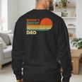 World's Okayest Dad Father Retro Vintage Men's Sweatshirt Back Print