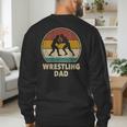 Wrestling Dad Vintage Wrestling Retro Wrestling Lover Men's Sweatshirt Back Print