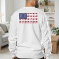 American Flag Fishing-Shirt Men Kids Bass Fish Dad Patriotic Men's Sweatshirt Back Print