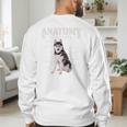 Anatomy Of A Siberian Husky Cute Dog Husky Mom Dad Men's Sweatshirt Back Print