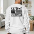Awesome Like My Dad Fathers Day Usa Flag Dad Husband Family Men's Sweatshirt Back Print