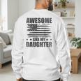Awesome Like My Daughter Mom Dad American Flag Men's Sweatshirt Back Print