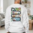 On Back Tired Dads Club Car Race Track On Dad Daddy Men's Sweatshirt Back Print