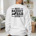 Basset Dad Dog Papa Basset Hound Men Men's Sweatshirt Back Print