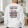 You Can’t Scare Me I Have A Crazy Dad Men's Sweatshirt Back Print