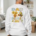 Dad Of The Bee-Day Girl Bee Birthday Party Men's Sweatshirt Back Print