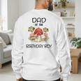 Dad Of The Birthday For Boy Barnyard Farm Animals Party Men's Sweatshirt Back Print