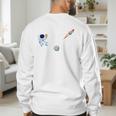 Dad Of The Birthday Boy Space Astronaut Birthday Family Men's Sweatshirt Back Print