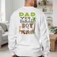 Dad Of The Birthday Boy Wild Zoo Theme Safari Party Men's Sweatshirt Back Print