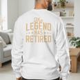 Dad Grandpa Retirement The Legend Has Retired 2026 Men Men's Sweatshirt Back Print Dad Grandpa Retirement The Legend Has Retired 2026 Men Men's Sweatshirt Back Print