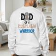 Dad Of A Hip Dysplasia Warrior Beige Blue Hip Dysplasia Men's Sweatshirt Back Print