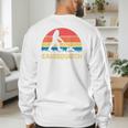 Dad Lawn Mowing Grassquatch Bigfoot Mower Garden Men's Sweatshirt Back Print