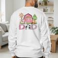 Dad Pink Farm Animal Birthday Kids Matching Family Men's Sweatshirt Back Print