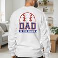 Dad Of Rookie 1st Birthday Baseball Theme Matching Party Men's Sweatshirt Back Print Dad Of Rookie 1st Birthday Baseball Theme Matching Party Men's Sweatshirt Back Print