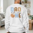 Dad Of The Sweet One Cookies And Milk 1st Birthday Party Men's Sweatshirt Back Print
