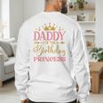 Daddy Of The Birthday For Girl 1st Birthday Princess Girl Men's Sweatshirt Back Print