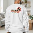 Disc Golf I'd Hit That Frisbee Golfer Retro Men Dad Men's Sweatshirt Back Print
