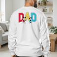 Disney Mickey And Friends Mickey Minnie Dad Collegiate Logo Men's Sweatshirt Back Print Disney Mickey And Friends Mickey Minnie Dad Collegiate Logo Men's Sweatshirt Back Print