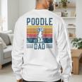 Dog Dad Vintage Poodle Dad Men's Sweatshirt Back Print