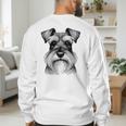 Dog Fingerprint Miniature Schnauzer Dad Mom Men's Sweatshirt Back Print Dog Fingerprint Miniature Schnauzer Dad Mom Men's Sweatshirt Back Print