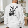 Dog Guitarist Guitar Pembroke Welsh Corgi Dad Mom Men's Sweatshirt Back Print