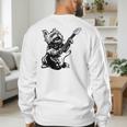 Dog Guitarist Guitar Yorkie Dad Mom For Men Women Men's Sweatshirt Back Print