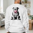 English Bulldog Bubble Gum Vintage Dog Mom Pet Dad Men's Sweatshirt Back Print