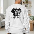 English Mastiff Sketch Drawing Art Dog Lover Mom Dad Women Men's Sweatshirt Back Print