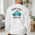 Father Son Daughter Daddy's Best Backup Father's Day Toddler Men's Sweatshirt Back Print