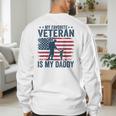 Father Veterans Day My Favorite Veteran Is My Daddy For Kids Men's Sweatshirt Back Print