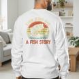 Fishing Even Jesus Had Fish Story Bass Dad Christian Men's Sweatshirt Back Print