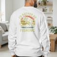 Fishing I'd Rather Be Fishing Bass Fish Dad Jokes Men's Sweatshirt Back Print