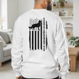 German Shepherd Dad Vintage Flag Patriotic Dog Men's Sweatshirt Back Print