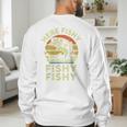 Here-Fishy Fishing Boy Large Mouth Bass Dad Men's Sweatshirt Back Print