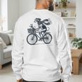 Italian Greyhound Whippet Bicycle Cycling Dog Mom Iggy Dad Men's Sweatshirt Back Print