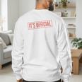 It's Official I'm The Favorite Daughter From Dad Mom Men's Sweatshirt Back Print