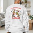 IVF Mom Dad Embryo Transfer Day It's A Day For A Miracle Men's Sweatshirt Back Print IVF Mom Dad Embryo Transfer Day It's A Day For A Miracle Men's Sweatshirt Back Print