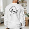 Line Art Dad Mom Dog Sheepadoodle Men's Sweatshirt Back Print
