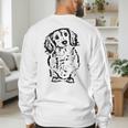 Long Hair Dachshund Lover Doxie Mom Dad Cute Wiener Dog Small Men's Sweatshirt Back Print