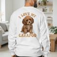 I Love My Cavapoo For Mom Dad Kids Men's Sweatshirt Back Print