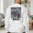 Monster Truck Dad Family Matching Monster Trucks Birthday Men's Sweatshirt Back Print