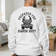 New Dad Prepared For Diaper Duty Men's Sweatshirt Back Print