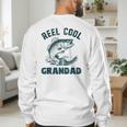 Reel Cool Grandad Fishing Grandpa Vintage Style Men's Sweatshirt Back Print