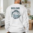 Reel Cool Grandpa Fishing Dad Father's Day Fisherman Men's Sweatshirt Back Print