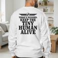 Today's Mission Keep Tiny Human Alive Father's Day Dad Men's Sweatshirt Back Print
