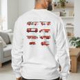 Toddler Boy Types Of FireTruck Firefighter Baby Dad Fireman Men's Sweatshirt Back Print