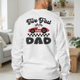 Two Fast Dad Of The Birthday Boy Racing Car Family Men's Sweatshirt Back Print