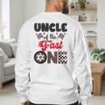 Uncle Of The Fast One Car Racing Dad 1St Birthday Boy Men's Sweatshirt Back Print