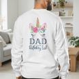 Unicorn Dad Of The Birthday Girl Shirt Matching Party Tee Men's Sweatshirt Back Print
