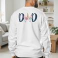 Unicorn Dad Birthday Shirt Matching Family Party Tee T-Shirt Men's Sweatshirt Back Print